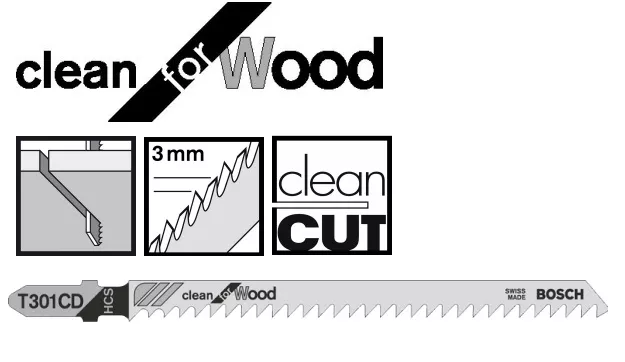 Lame T 301 CD BOSCH (lot de 5)